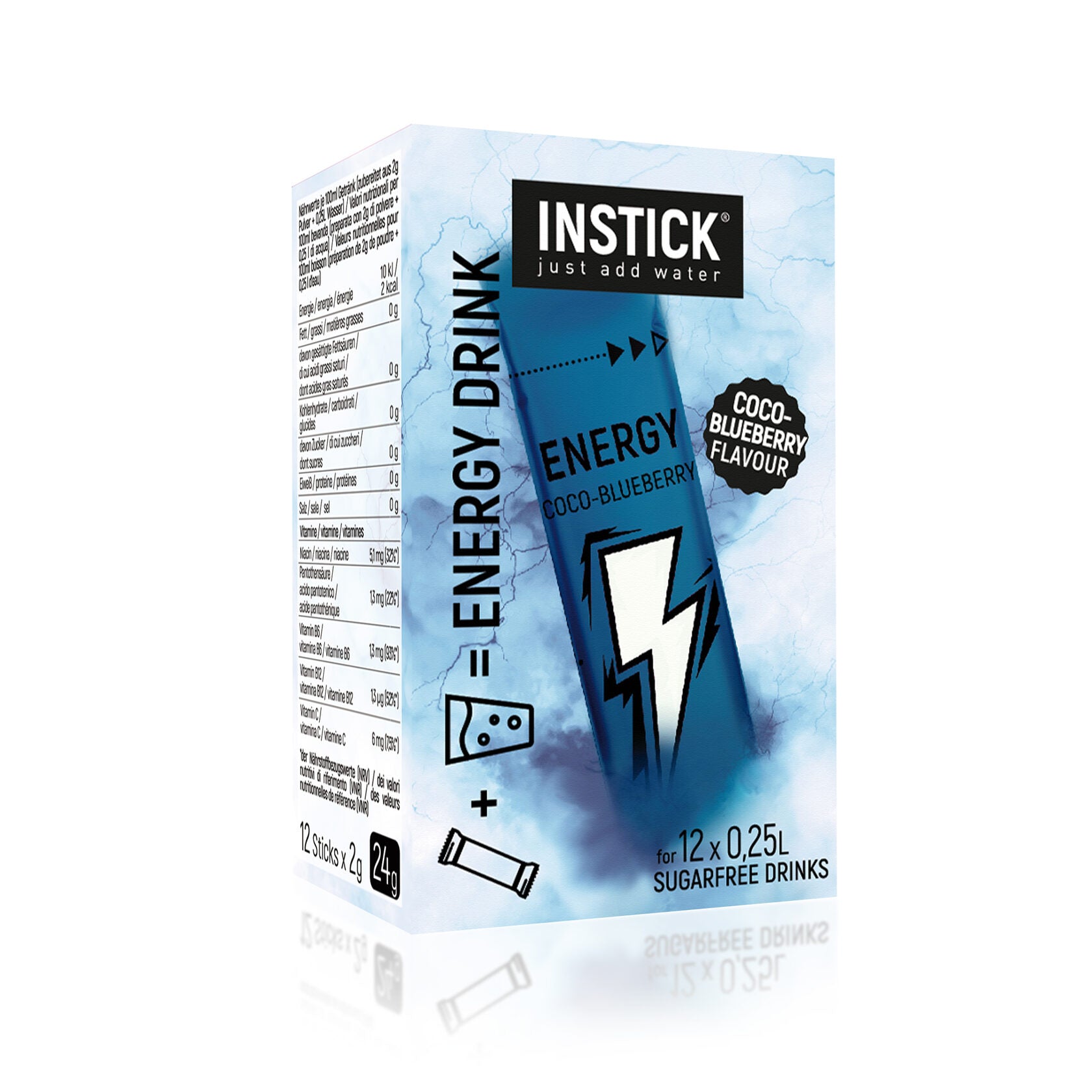 INSTICK Energy - Blueberry–Coconut - S (12x0,25l)
