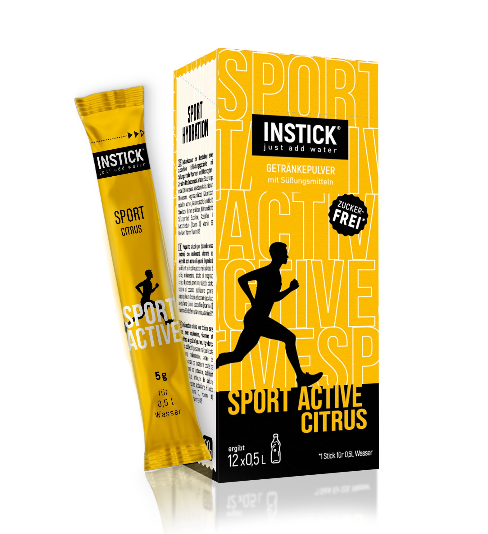 INSTICK Sport Active - Lemon - M (12x0,5l)