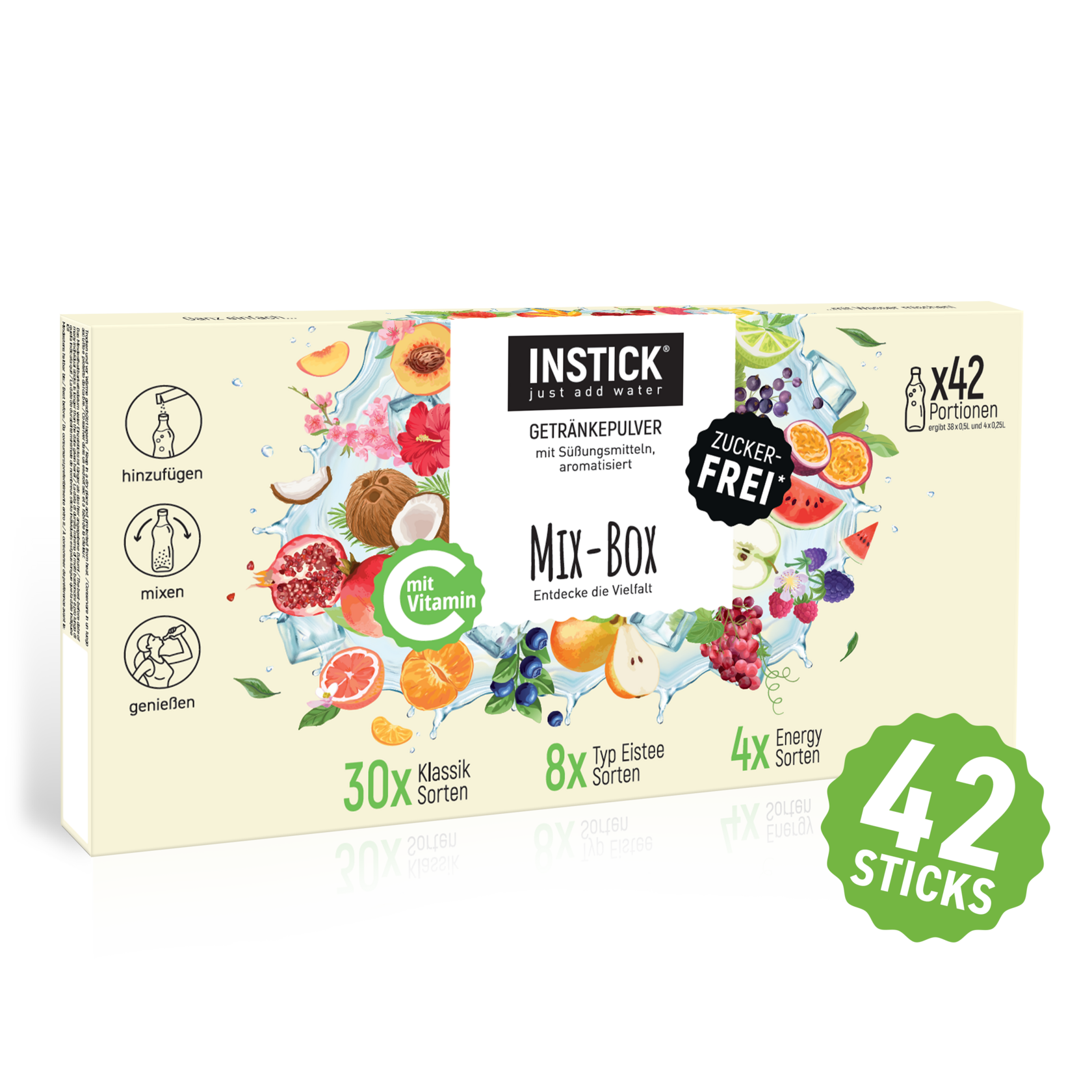 INSTICK Classic - Mix of 42 flavours - S (42x0,5l)