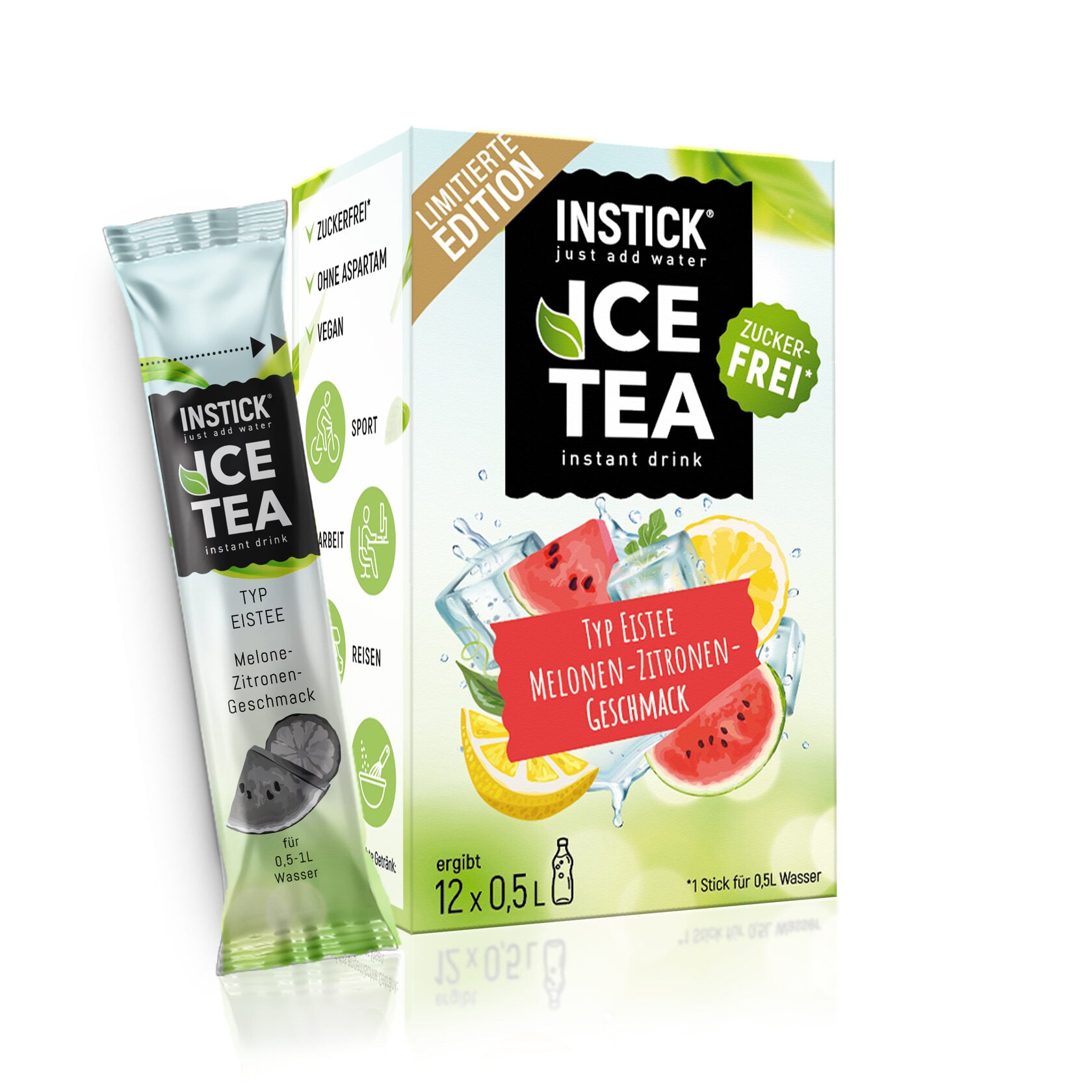 INSTICK Ice Tea - Melon - Lemon - S (12x0,5l)