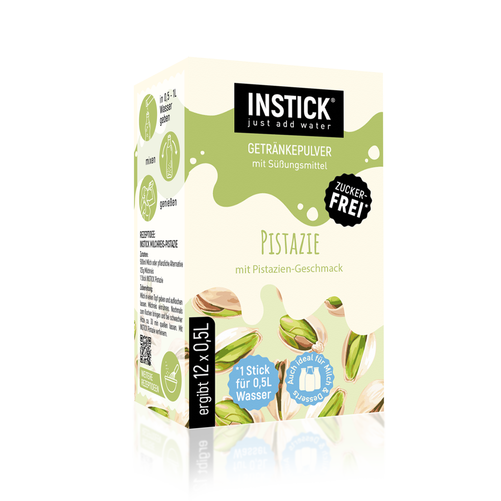 INSTICK Milk - Pistachio - S (12x0,5l)