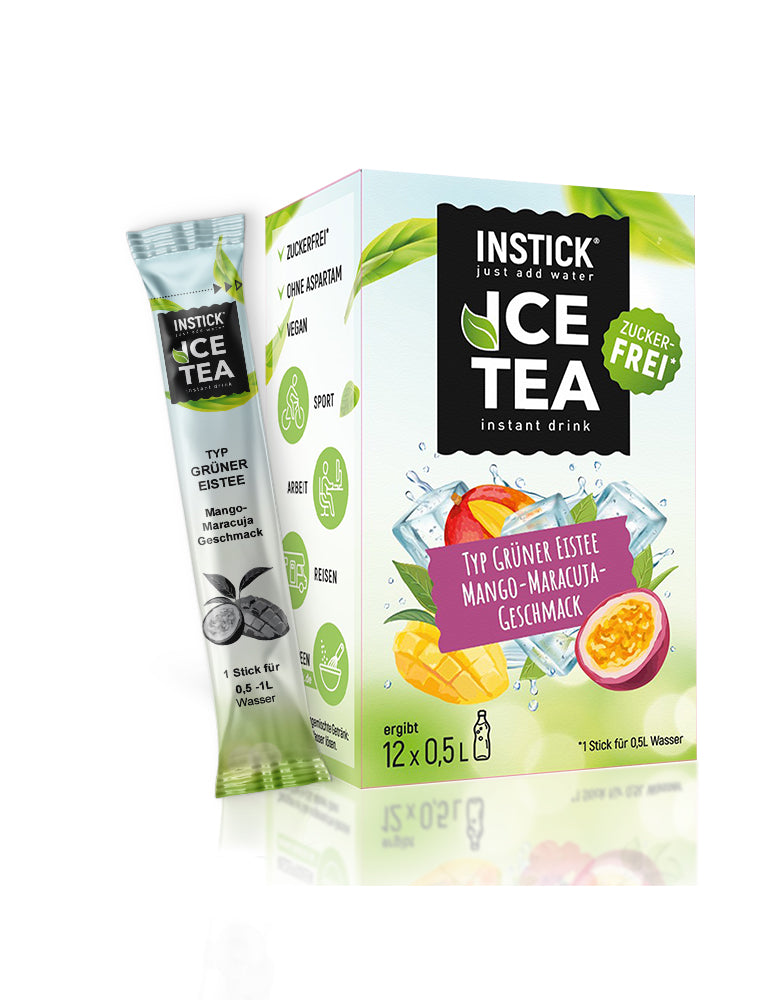INSTICK Ice Tea - Mango &amp; Passionfruit - S (12x0,5l)