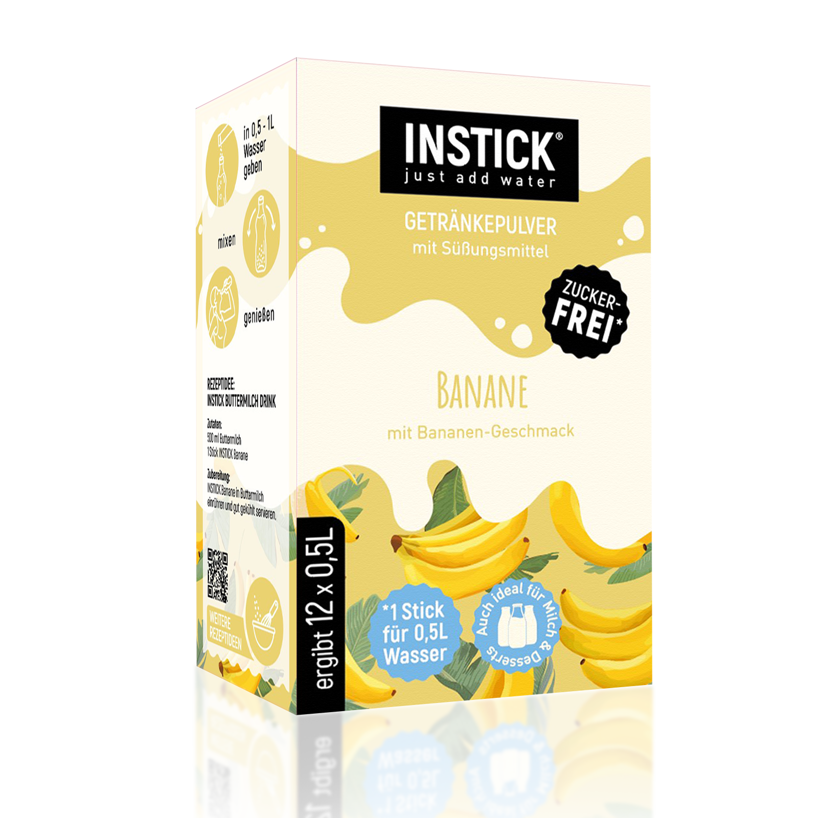 INSTICK Milk - Banana - S (12x0,5l)