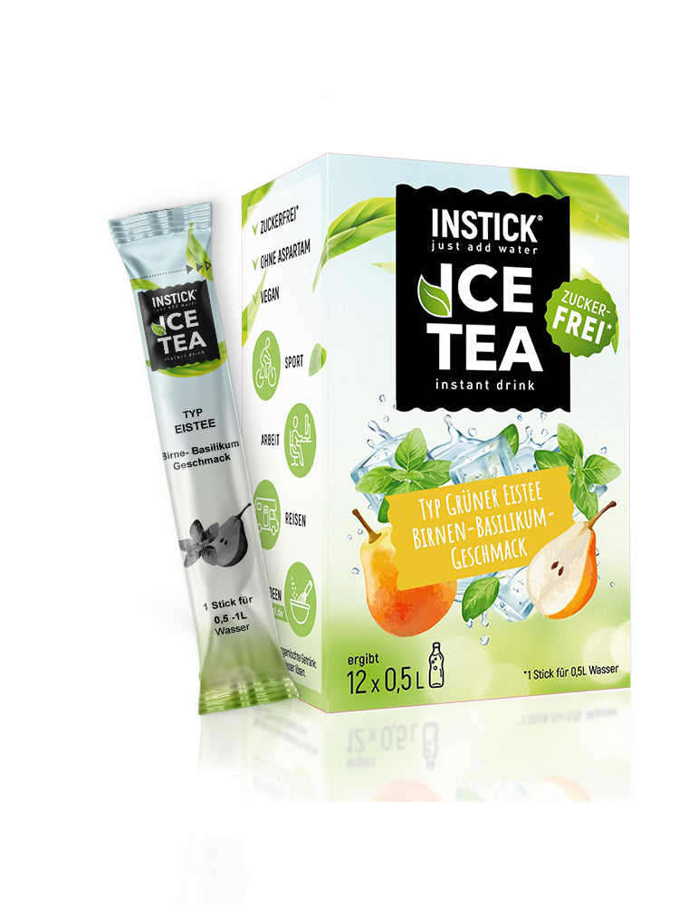 INSTICK Ice Tea - Pear &amp; Basil - S (12x0,5l)