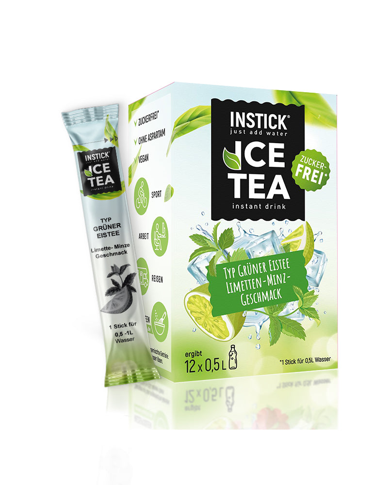 INSTICK Ice Tea - Green Ice Tea Lime &amp; Mint - S (12x0,5l)
